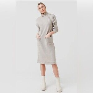 BB Dakota Steve Madden Melt Mountain Mock Neck Long Sleeve Sweater Dress Size L